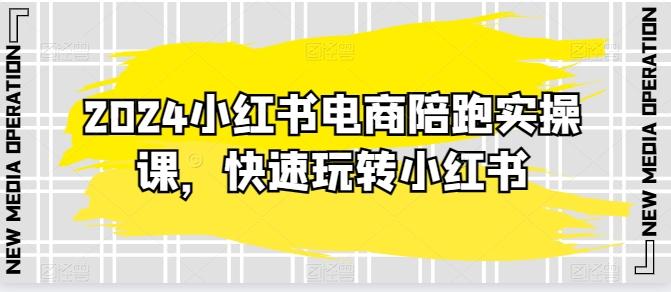 2024小红书电商陪跑实操课，快速玩转小红书，超过20节精细化课程-云阁网创