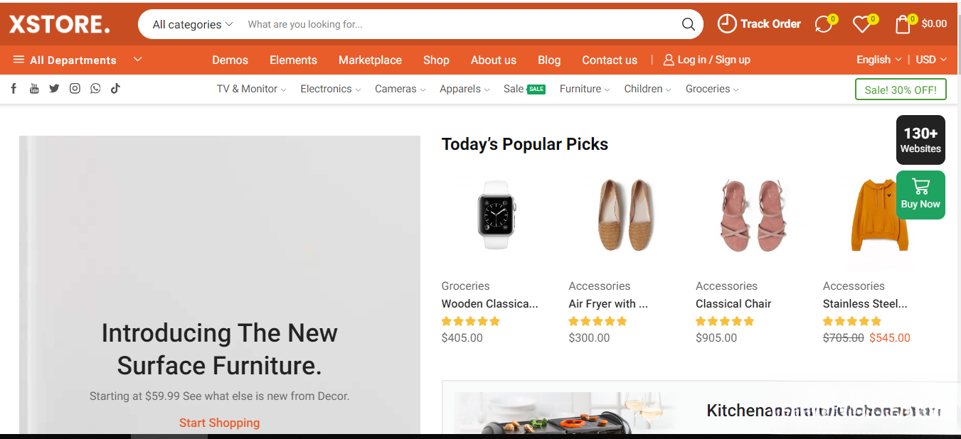 WordPress主题–Xstore v9.5.1 Woocommerce主题 破解版下载-小艾网创