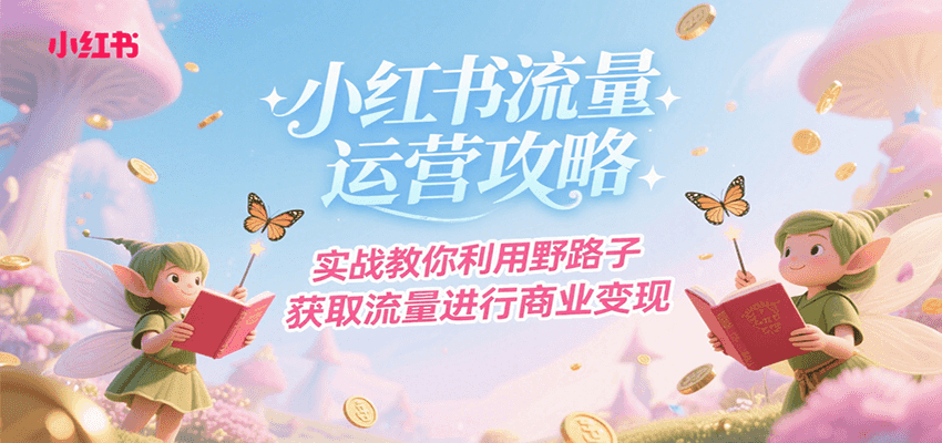 小红书流量运营攻略，实战教你利用野路子获取流量进行商业变现-创新Ovo