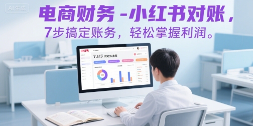 电商财务-小红书对账，7步搞定账务，轻松掌握利润-精品虚拟资源库