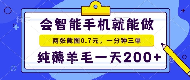 2025年零撸手机项目，二十秒一单，纯薅羊毛，一天200+做就有【揭秘】-策里行间