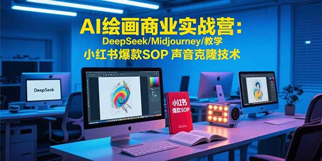 AI绘画商业实战营：DeepSeek/Midjourney/教学 小红书爆款SOP 声音克隆技术-创新Ovo