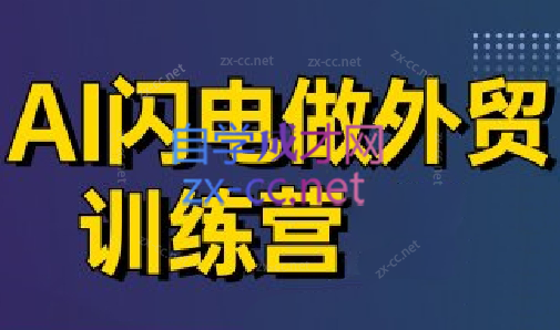 大卫·AI闪电做外贸训练营(更新7月)-小艾网创