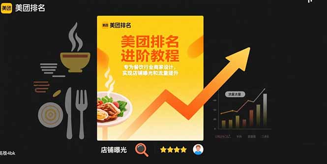 美团排名进阶教程：专为餐饮行业商家设计，实现店铺曝光和流量提升-七七项目网