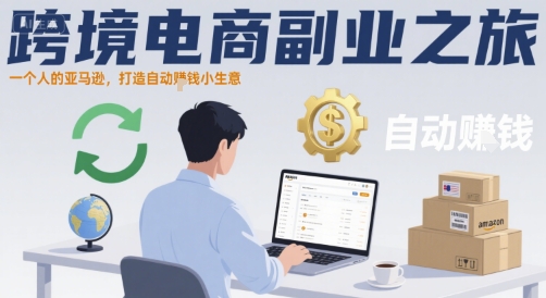 跨境电商副业之旅，一个人的亚马逊，打造自动賺钱小生意-小艾网创