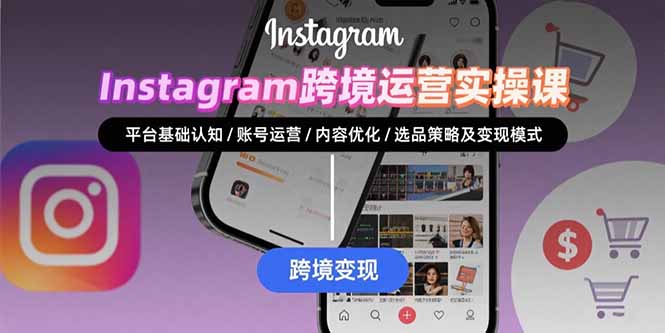 Instagram跨境运营实战：平台认知/账号运营/内容优化/选品策略及变现模式-棕熊云分享