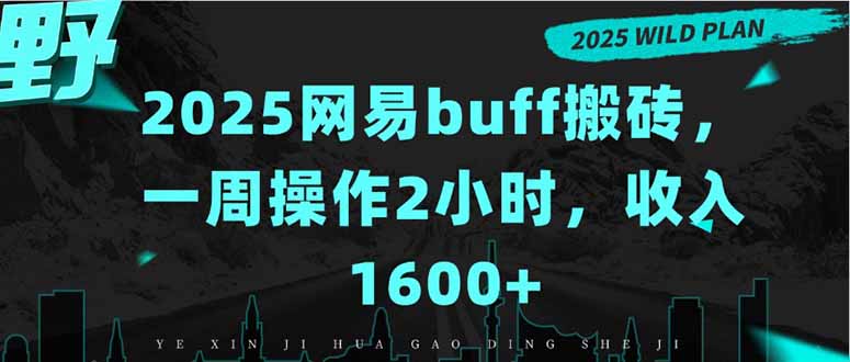 2025网易buff搬砖，一周操作2小时，收入1600+-棕熊云分享