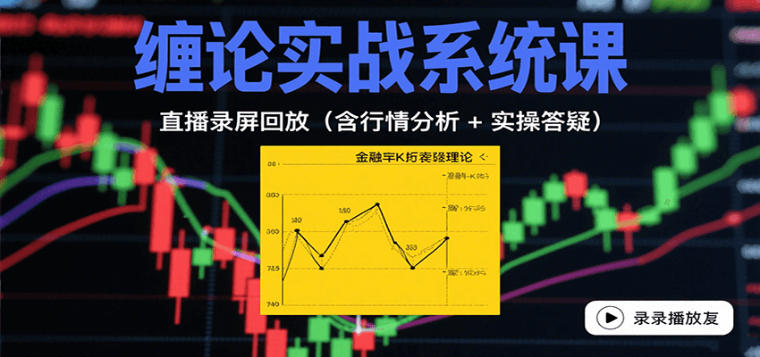 缠论实战系统课：直播录屏回放(含行情分析 + 实操答疑(更新8月)-棕熊云分享