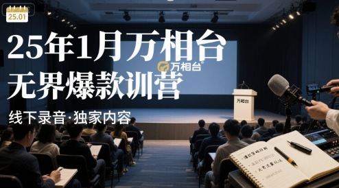 25年1月万相台无界爆款特训营线下录音-白马联创