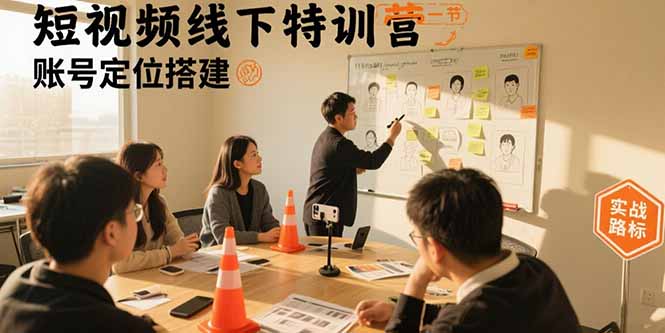 短视频线下特训营：账号定位搭建/口播号拍摄剪辑/直播间流量入口/变现实战-百义网络创业网-虚拟电商货源