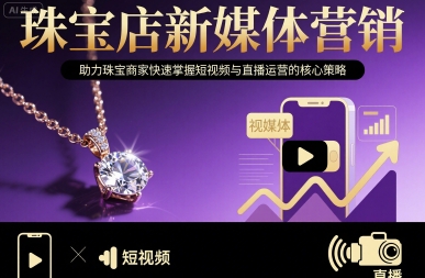 珠宝店新媒体营销，助力珠宝商家快速掌握短视频与直播运营的核心策略-棕熊云分享