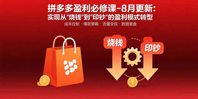 拼多多盈利必修课-8月更新：突破运营瓶颈 实现从烧钱到印钞的盈利模式转型-白马联创