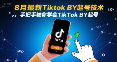 8月最新Tiktok搬运起号技术，手把手教你学会TikTok搬运起号-白马联创
