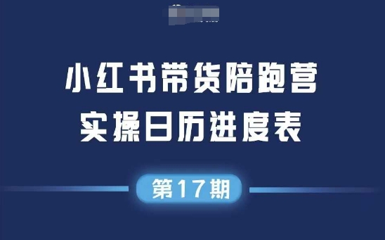 小红书第17期带货陪跑营，不囤货，无不直播，无不投流，通过选品+笔记内容+测品+笔记铺量+矩阵运营打爆款(更新)-我爱发帖