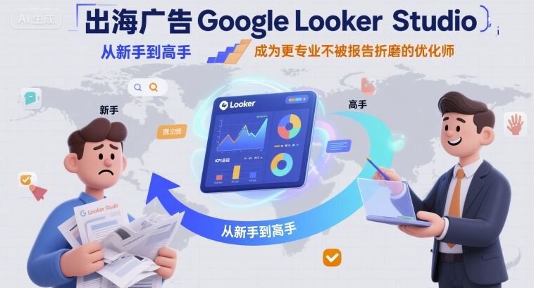 出海广告Google Looker Studio从新手到高手，成为更专业不被报告折磨的优化师-我爱发帖