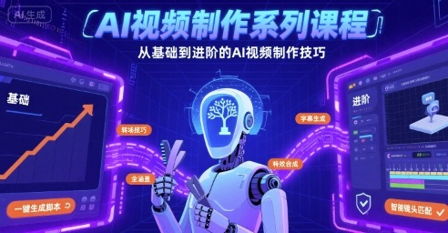 AI视频制作系列课程，从基础到进阶的AI视频制作技巧全涵盖-928资源网