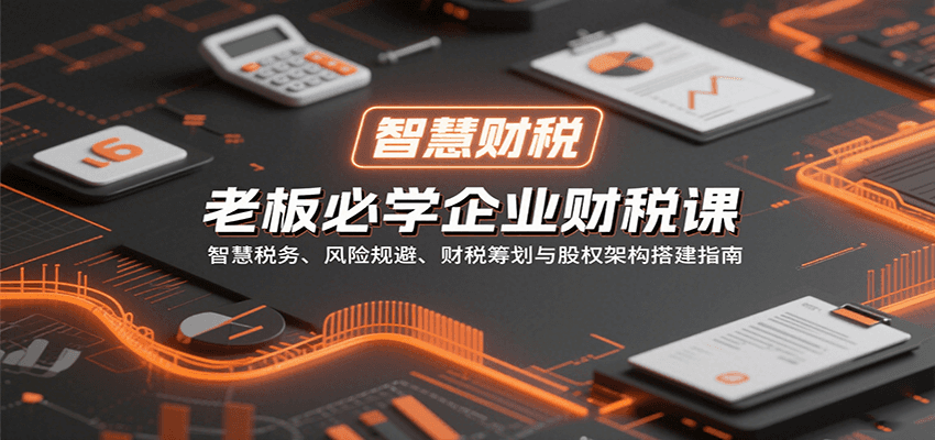 老板必学企业财税课：智慧税务、风险规避、财税筹划与股权架构搭建指南-我爱发帖