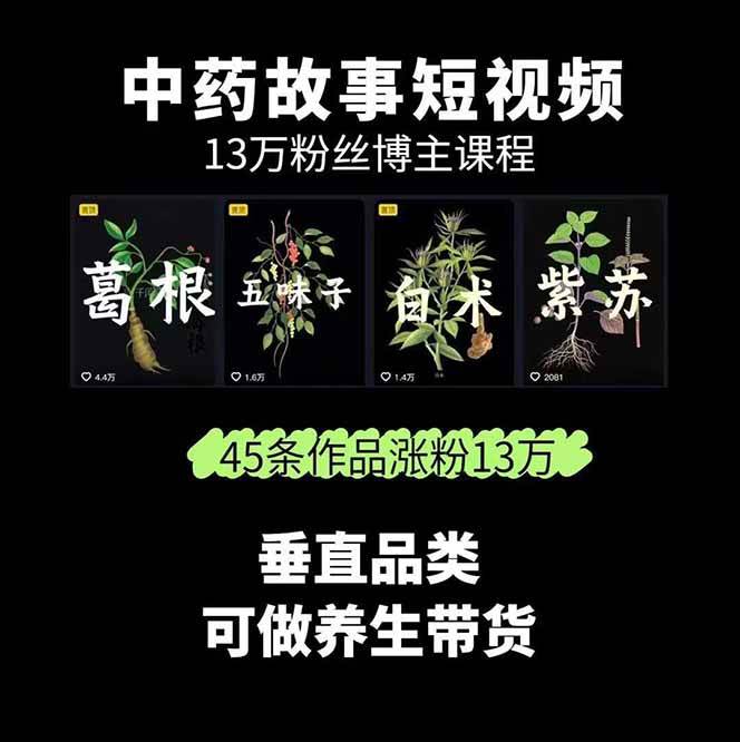 图片[2]-中药文化赛道：溯源故事开发，AI工具实战，平台运营，全方位解锁中医流量变现新路径-HXPP