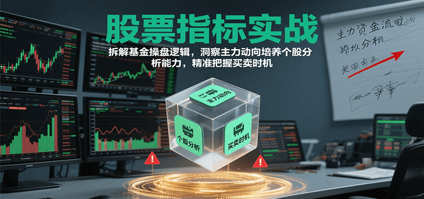股票指标实战，基金操盘逻辑拆解，洞察主力动向培养个股分析能力把握买卖时机(更新)-智富思维学堂