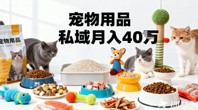 月变现40个！宠物用品私域运营的精准掘金之道玩法-飞豹博客