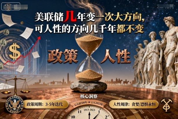 付费文章：美联储几年变一次大方向，可人性的方向几千年都不变-胜利号