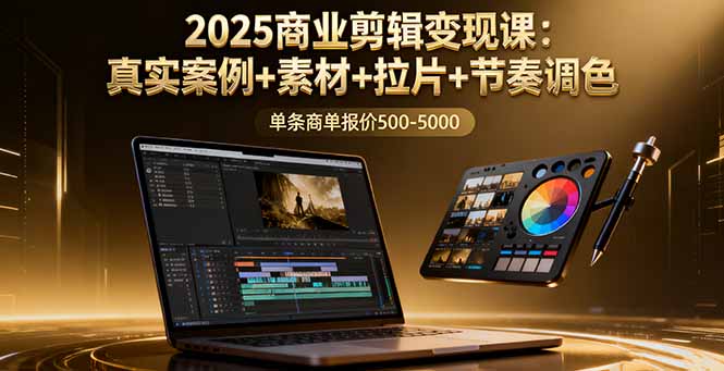 2025商业剪辑变现课：真实案例+素材+拉片+节奏调色，单条商单报价500-5000汇通分享-专注分享网络创业项目实操课程 – 全网首发_高质量创业项目输出汇通分享