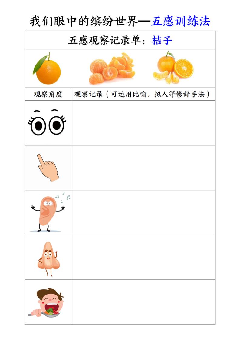三上语文-第五单元五感训练法 - 副业联盟-副业联盟