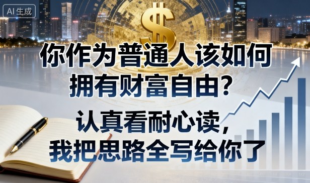 付费文章：你作为普通人该如何拥有财富自由？认真看耐心读，我把思路全写给你了汇通分享-专注分享网络创业项目实操课程 – 全网首发_高质量创业项目输出汇通分享