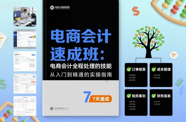 电商会计速成班，电商会计全程处理的技能-shlyzo
