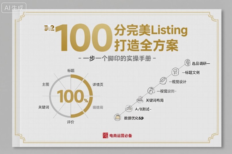 100分完美Listing打造全方案，想要完美listing必须是需要一步一个脚印的-shlyzo
