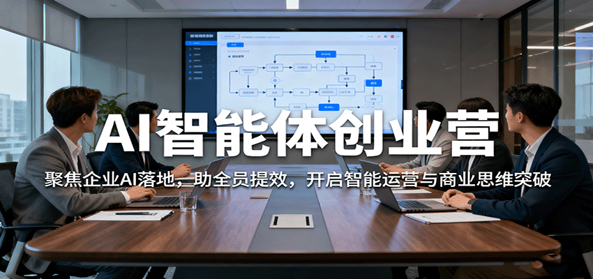 AI智能体创业营：聚焦企业AI落地，助全员提效，开启智能运营与商业思维突破汇通分享-专注分享网络创业项目实操课程 – 全网首发_高质量创业项目输出汇通分享