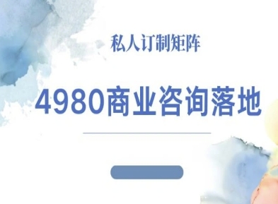 4980商业咨询师落地课程-ip运营高客单教程汇通分享-专注分享网络创业项目实操课程 – 全网首发_高质量创业项目输出汇通分享