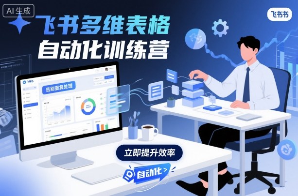 飞书多维表格自动化训练营，手把手教你告别重复处理，用多维表格开启高效办公新模式汇通分享-专注分享网络创业项目实操课程 – 全网首发_高质量创业项目输出汇通分享