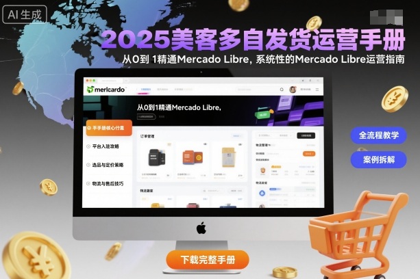 2025美客多自发货运营手册：从0到1精通Mercado Libre，系统性的Mercado Libre运营指南汇通分享-专注分享网络创业项目实操课程 – 全网首发_高质量创业项目输出汇通分享