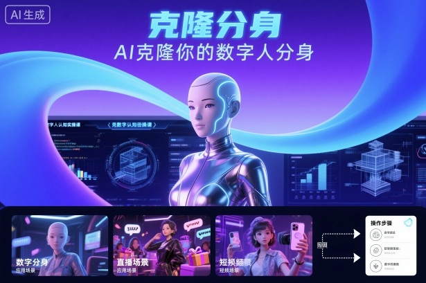 AI数字人认知实操课，克隆你的数字人分身汇通分享-专注分享网络创业项目实操课程 – 全网首发_高质量创业项目输出汇通分享