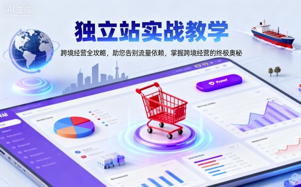 独立站实战教学，跨境经营全攻略，助您告别流量依赖，掌握跨境经营的终极奥汇通分享-专注分享网络创业项目实操课程 – 全网首发_高质量创业项目输出汇通分享