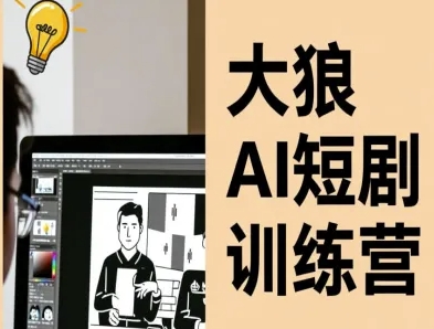 大狼AI短剧训练营-短剧课程(更新中)汇通分享-专注分享网络创业项目实操课程 – 全网首发_高质量创业项目输出汇通分享