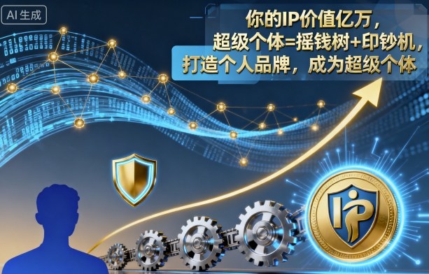 你的IP价值亿万，超级个体=摇钱树+印钞机，打造个人品牌，成为超级个体汇通分享-专注分享网络创业项目实操课程 – 全网首发_高质量创业项目输出汇通分享