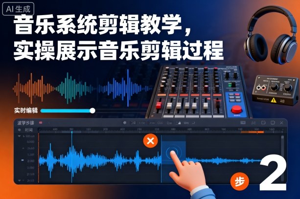音乐系统剪辑教学，实操展示音乐剪辑过程-linxinghc