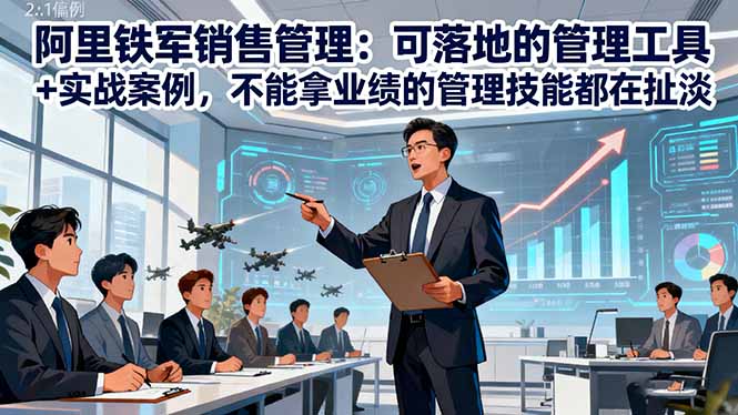 阿里铁军销售管理：可落地的管理工具+实战案例，不能拿业绩的管理都在扯淡-副业联盟