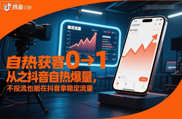自热获客从0到1之抖音自热爆量,不投流也能在抖音拿稳定流量-A5资源网
