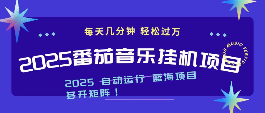 2025最新挂机番茄音乐项目，每天几分钟，日入1000＋-天云资源网