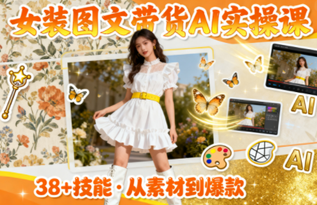 女装图文带货的AI实操课-新时光资源网