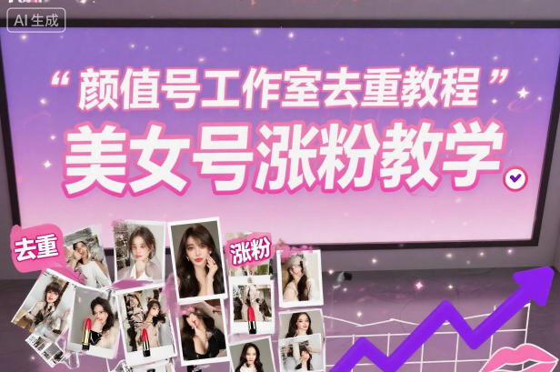 颜值号工作室去重教程，美女号涨粉教学-吾爱自习网