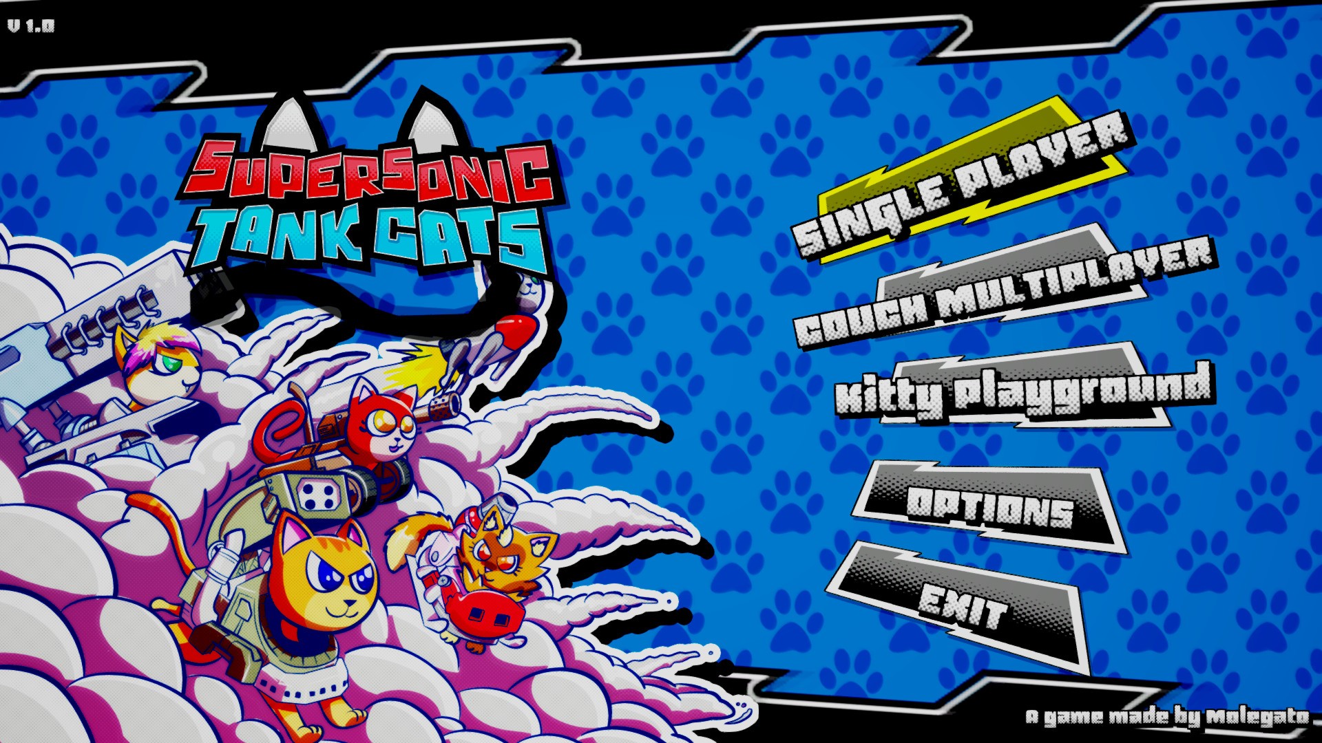 《超音速坦克猫 Supersonic Tank Cats》Switch英文版NSP下载-吾爱自习网