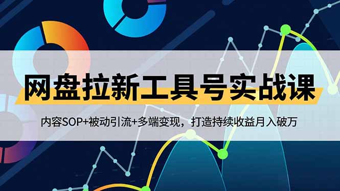 网盘拉新工具号实战课，内容SOP+被动引流+多端变现，打造持续收益月入破万-吾爱自习网