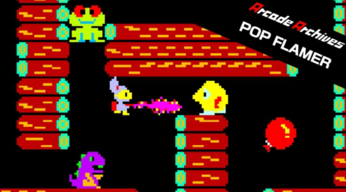 《街机：POP火焰 Arcade Archives POP FLAMER》Switch英文版NSP下载-吾爱自习网