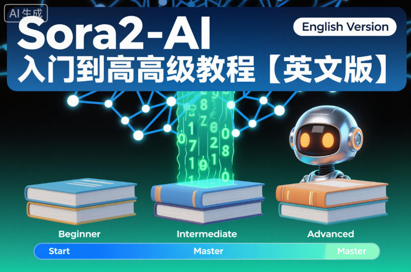 Sora2-AI入门到高级教程【英文版】-吾爱自习网