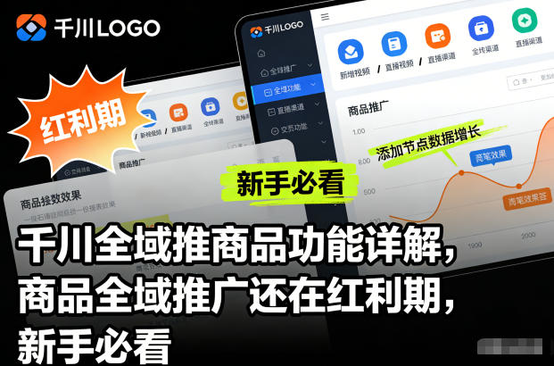 千川全域推商品功能详解,商品全域推广还在红利期,新手必看-天云资源网