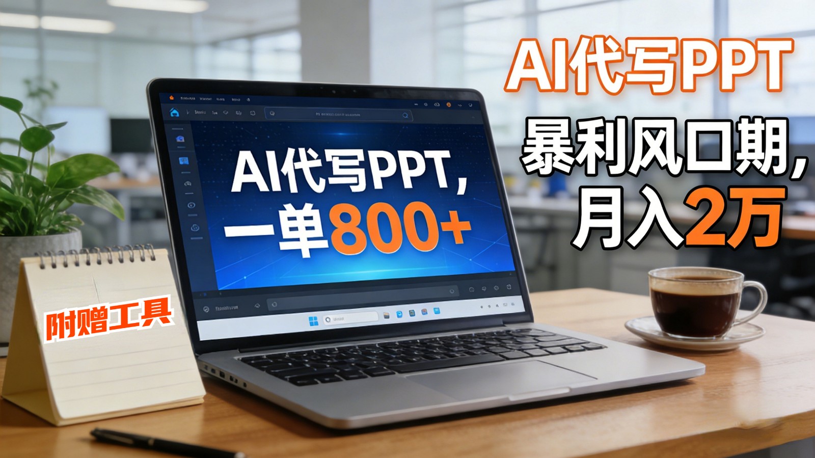 AI 代写做 PPT！一单狂赚 800+，风口期月入 2 万(工具 + 提示词直接送)-喜学网